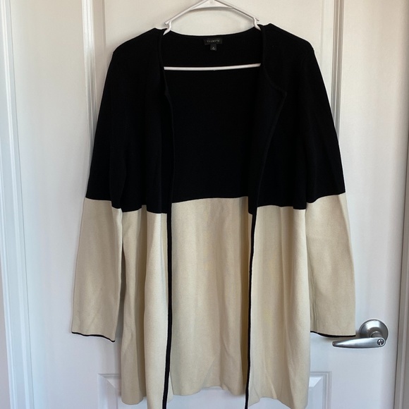 Talbots white and black sweater, size M! - Picture 1 of 3